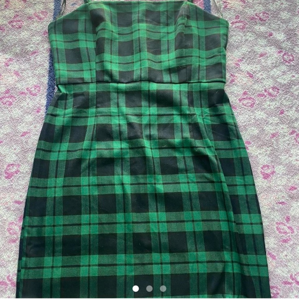 Mini plaid dress